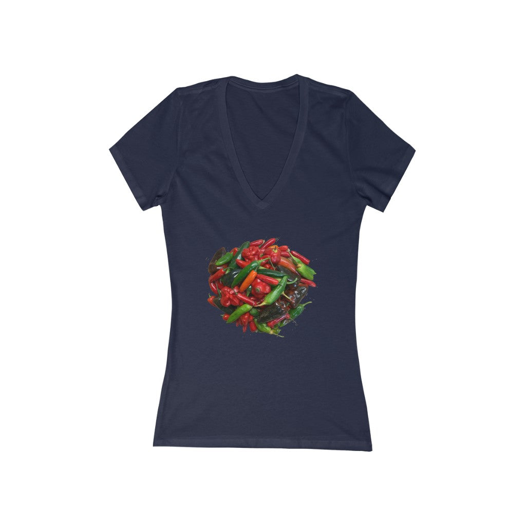 Ring of Fire 2 - Women's Jersey Short Sleeve V-Neck Tee