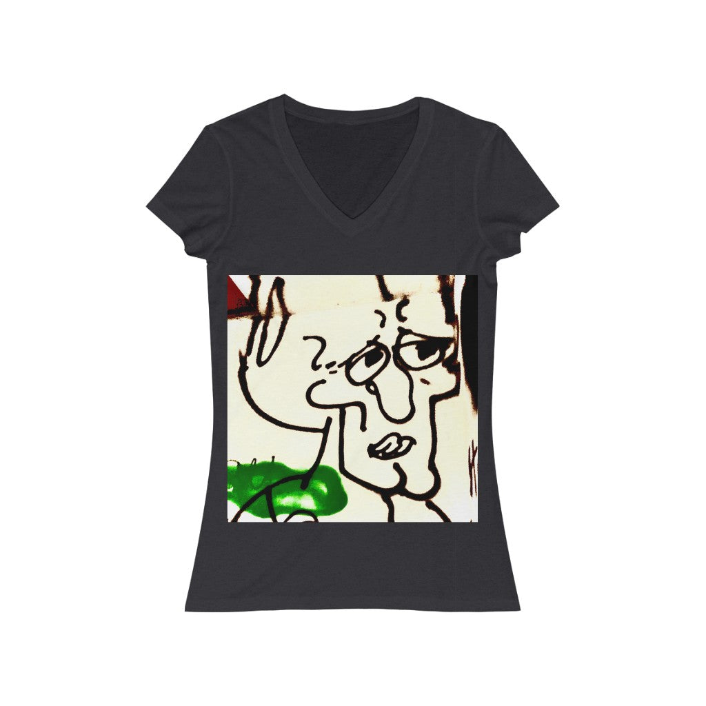 Chin - Women's Jersey Short Sleeve V-Neck Tee