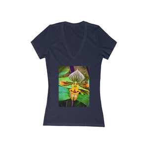 Orchid 2 - Women's Jersey Short Sleeve V-Neck Tee