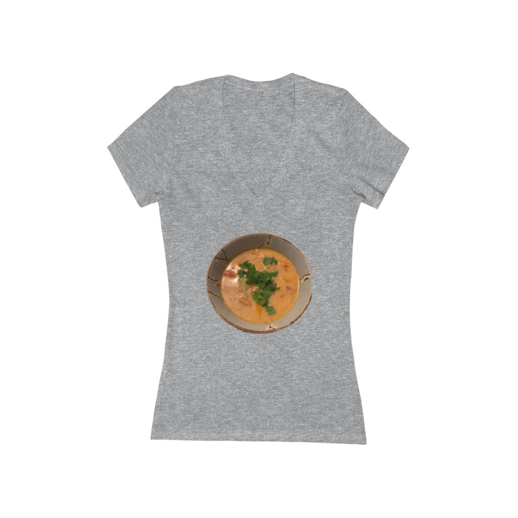Curry - Women's Jersey Short Sleeve V-Neck Tee
