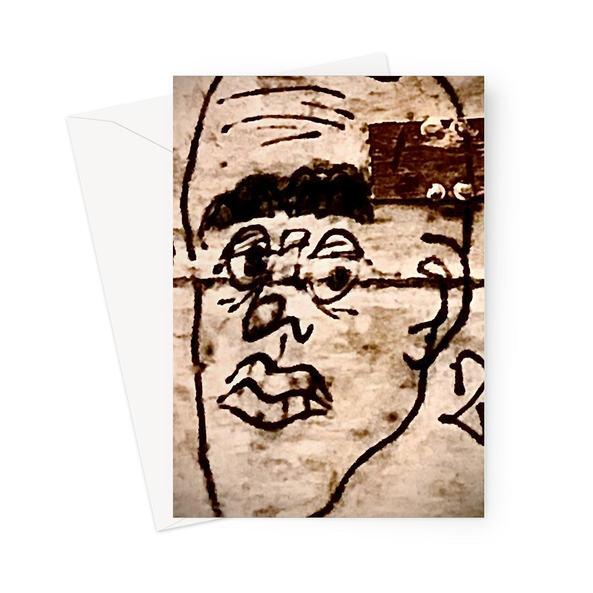 Blockhead Greeting Card