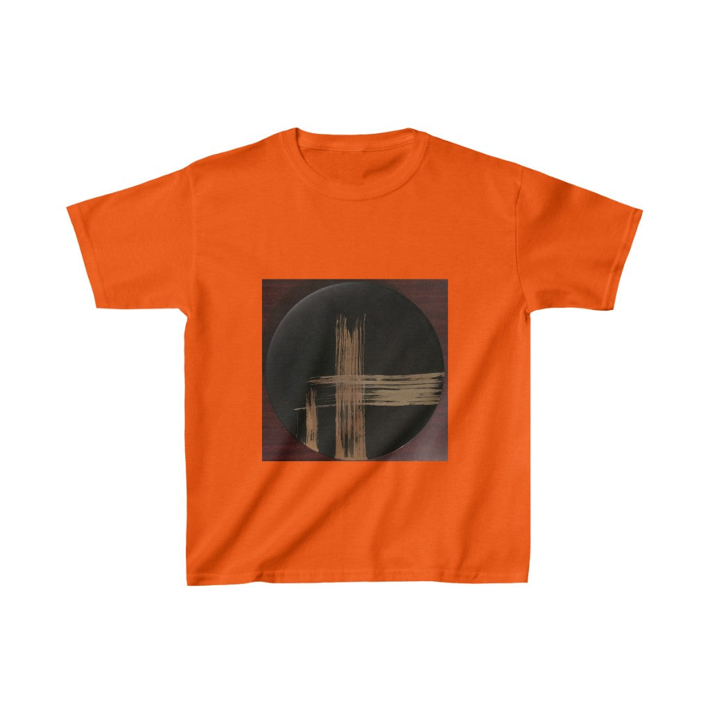 Black Plate with Gold Streaks - Kids Heavy Cotton™ Tee