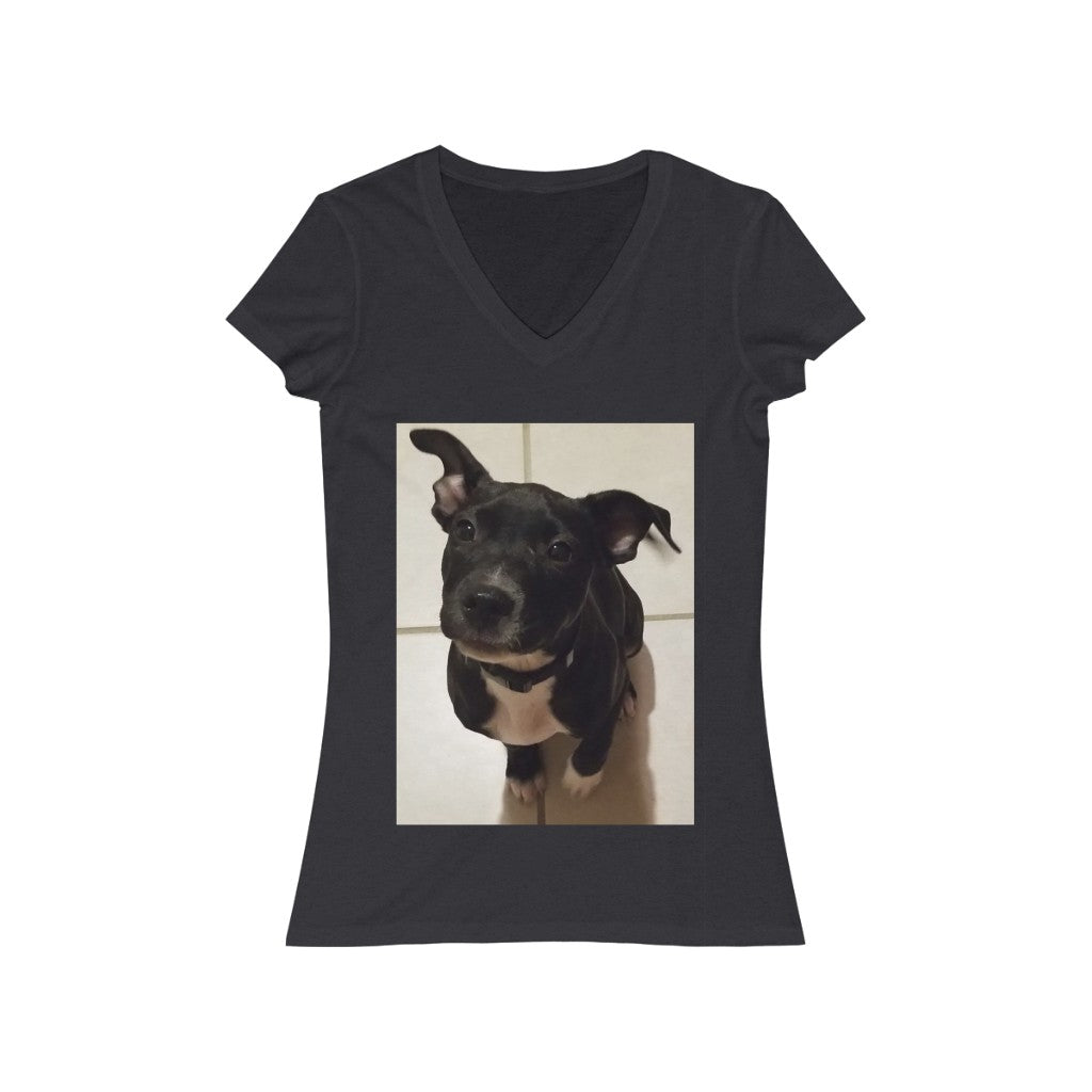 Cutey 1 - Women's Jersey Short Sleeve V-Neck Tee