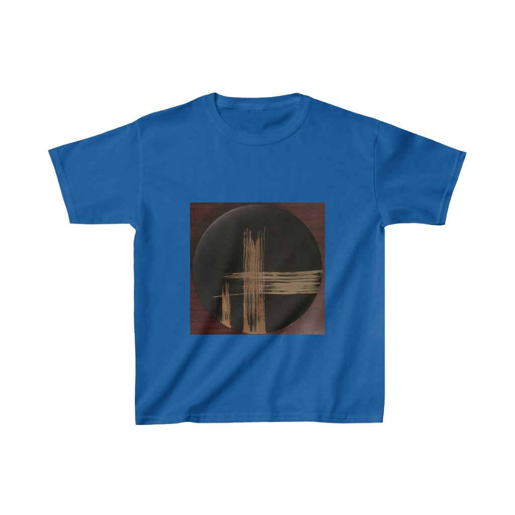 Black Plate with Gold Streaks - Kids Heavy Cotton™ Tee