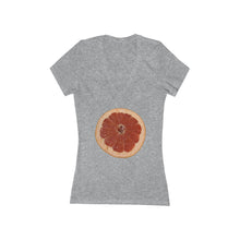 Load image into Gallery viewer, Grapefruit - Women&#39;s Jersey Short Sleeve V-Neck Tee
