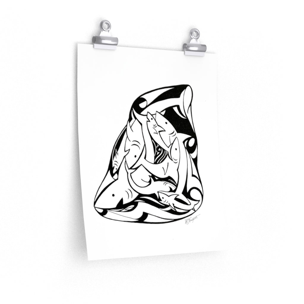 "Tiburones (Sharks)" - Premium Matte poster