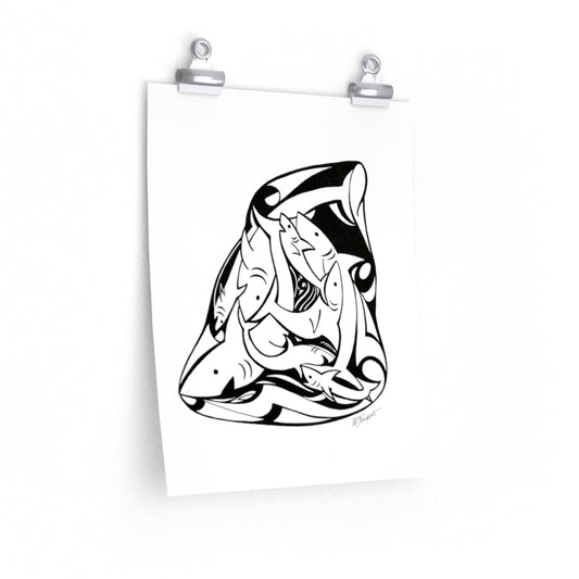 "Tiburones (Sharks)" - Premium Matte poster