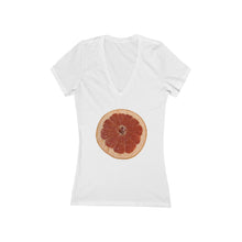 Load image into Gallery viewer, Grapefruit - Women&#39;s Jersey Short Sleeve V-Neck Tee
