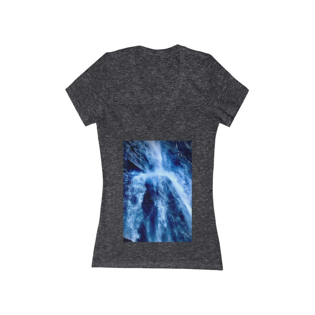 Yosemite Falls 2 - Women's Jersey Short Sleeve V-Neck Tee