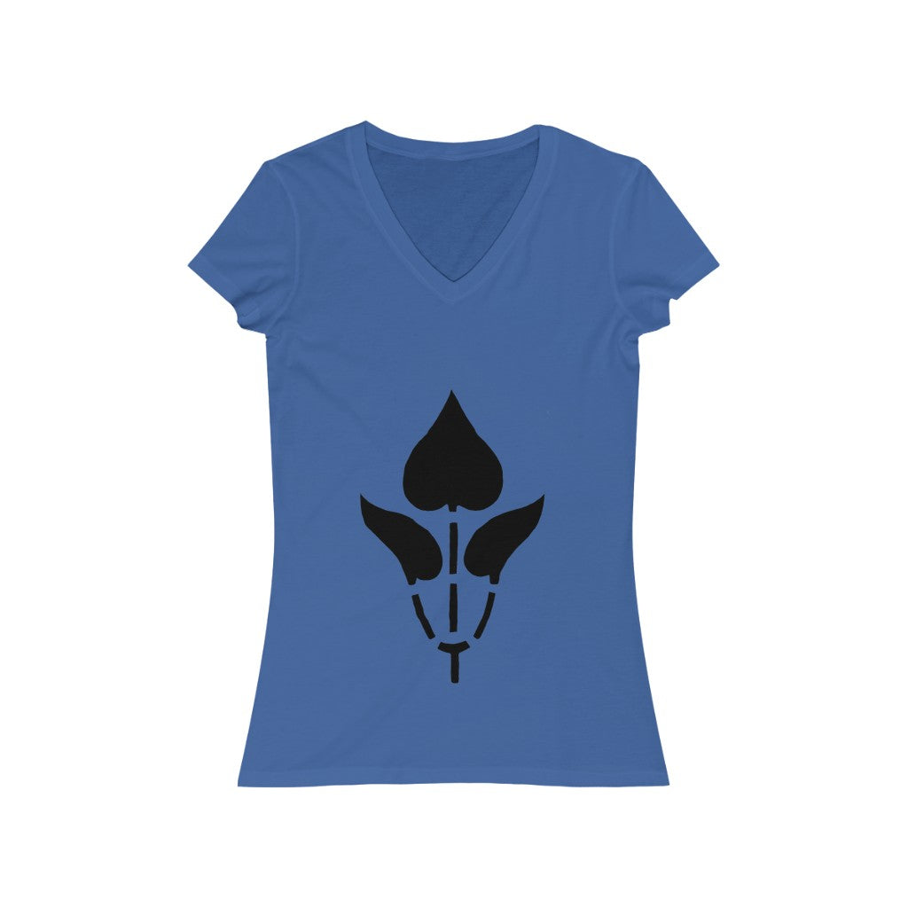 Flower 1 - Women's Jersey Short Sleeve V-Neck Tee