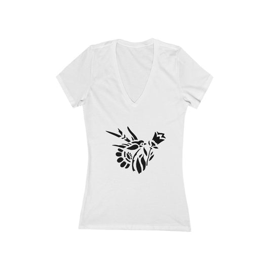 Bird 2 - Women's Jersey Short Sleeve V-Neck Tee