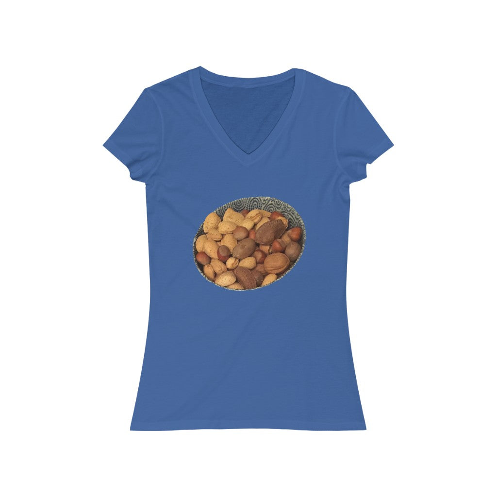 Nuts 1 - Women's Jersey Short Sleeve V-Neck Tee