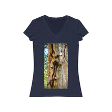 Load image into Gallery viewer, Yosemite Tree - Women&#39;s Jersey Short Sleeve V-Neck Tee
