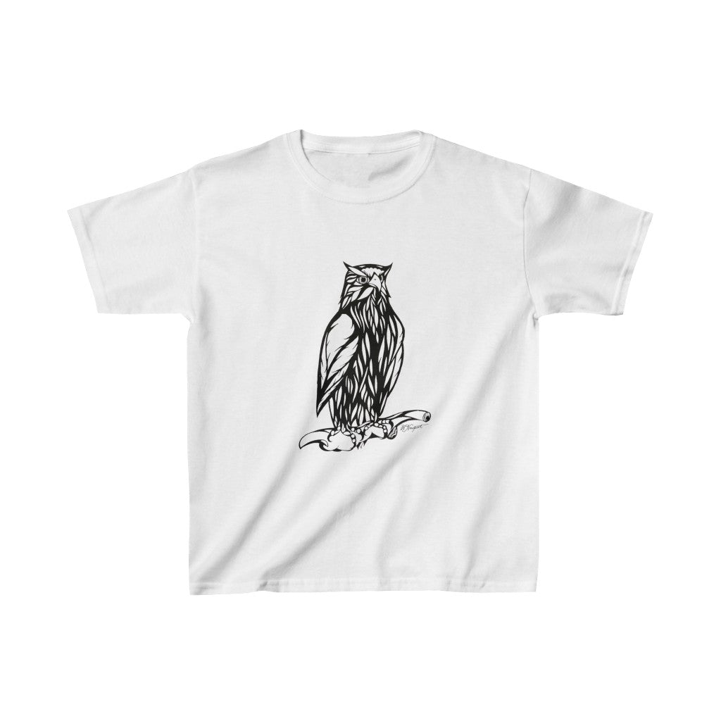 "The Wise Old Owl" - Kids Heavy Cotton™ Tee