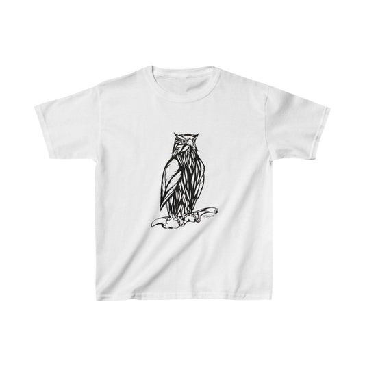 "The Wise Old Owl" - Kids Heavy Cotton™ Tee