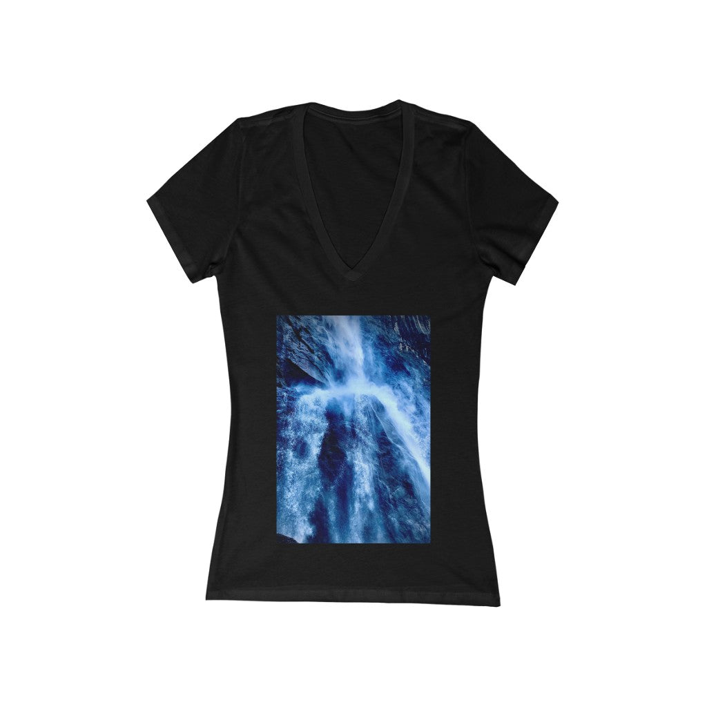 Yosemite Falls 2 - Women's Jersey Short Sleeve V-Neck Tee