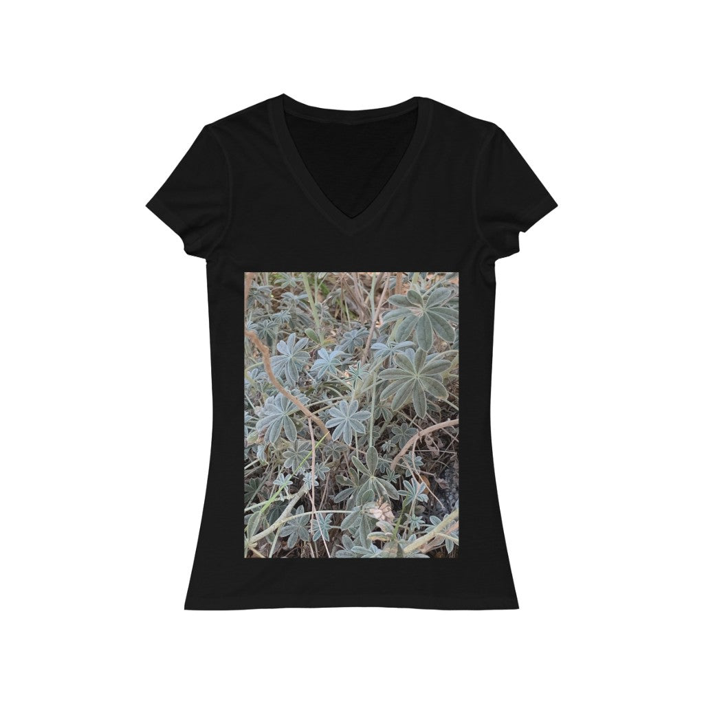 Plant 1 - Women's Jersey Short Sleeve V-Neck Tee