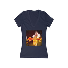 Load image into Gallery viewer, Orchid 1 - Women&#39;s Jersey Short Sleeve V-Neck Tee
