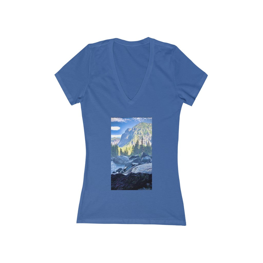 Yosemite Falls - Women's Jersey Short Sleeve V-Neck Tee