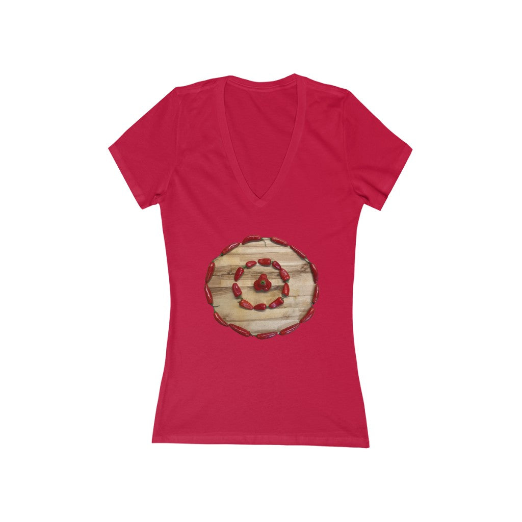 Ring of Fire 3 - Women's Jersey Short Sleeve V-Neck Tee