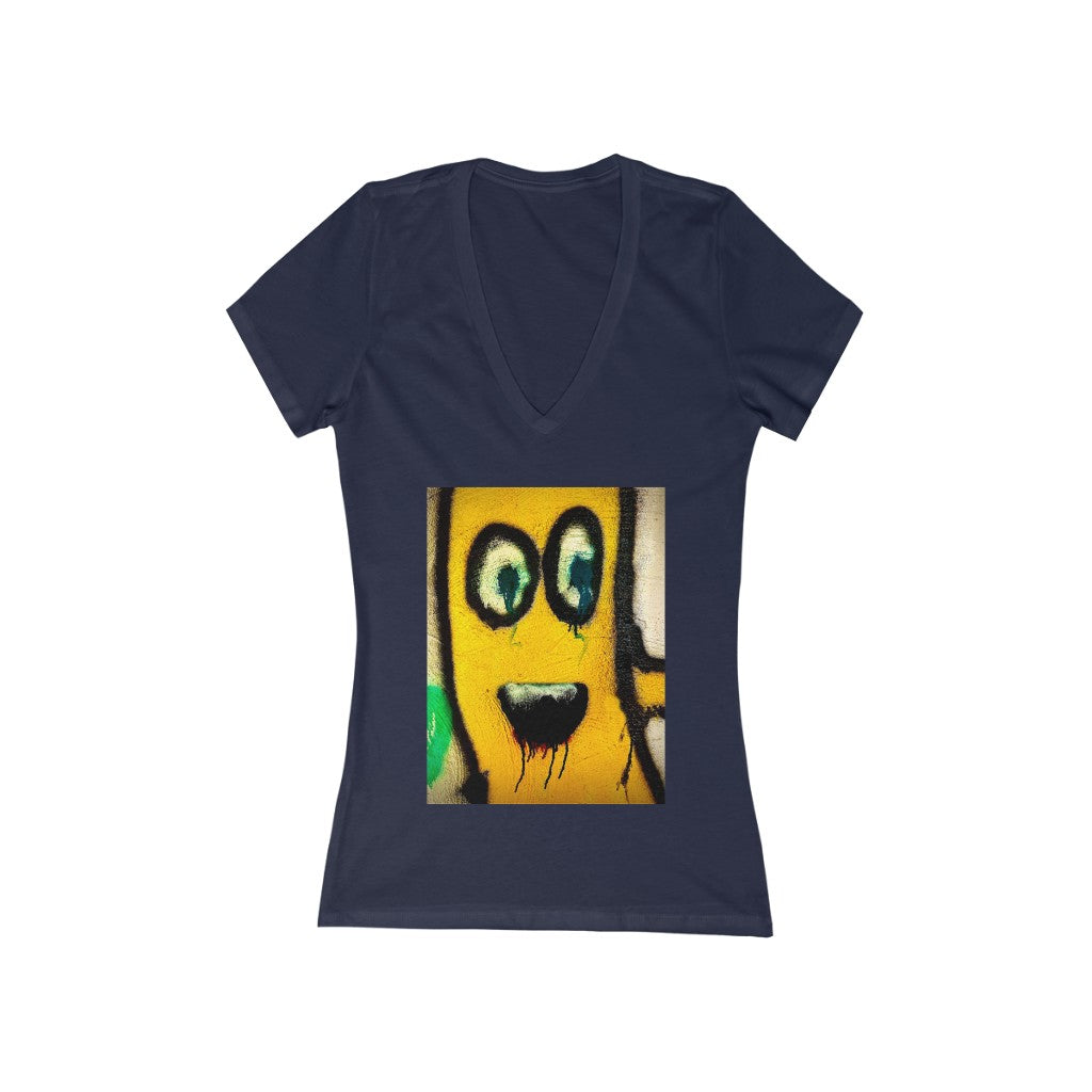 Cherry Juice Dripping - Women's Jersey Short Sleeve V-Neck Tee