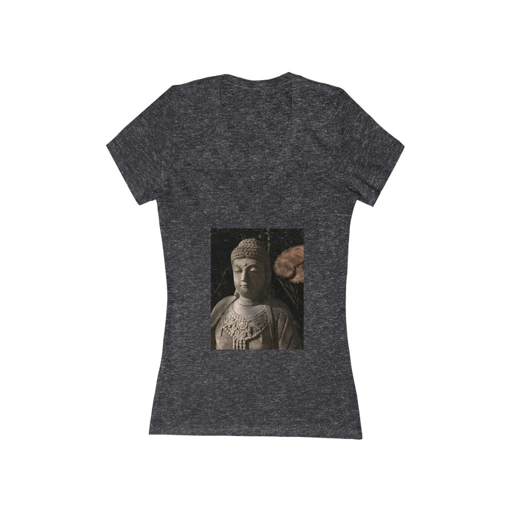 Buddha - Women's Jersey Short Sleeve V-Neck Tee