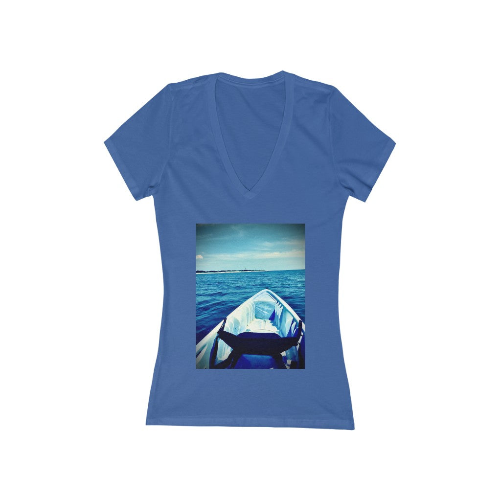 Kayak 1 - Women's Jersey Short Sleeve V-Neck Tee
