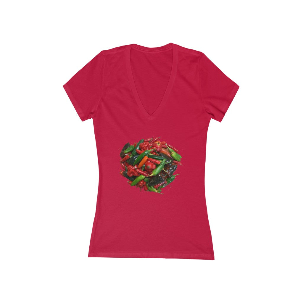 Ring of Fire 2 - Women's Jersey Short Sleeve V-Neck Tee