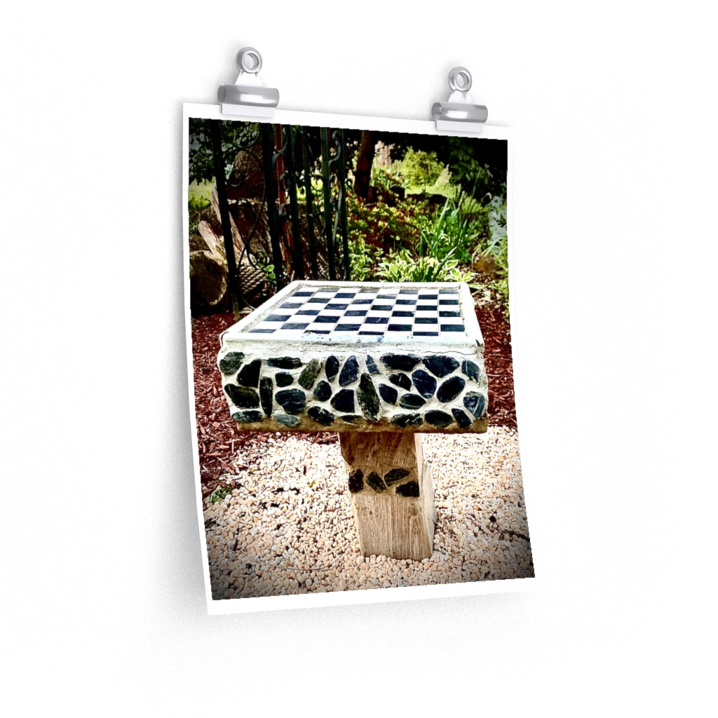 Chess Board - Premium Matte poster