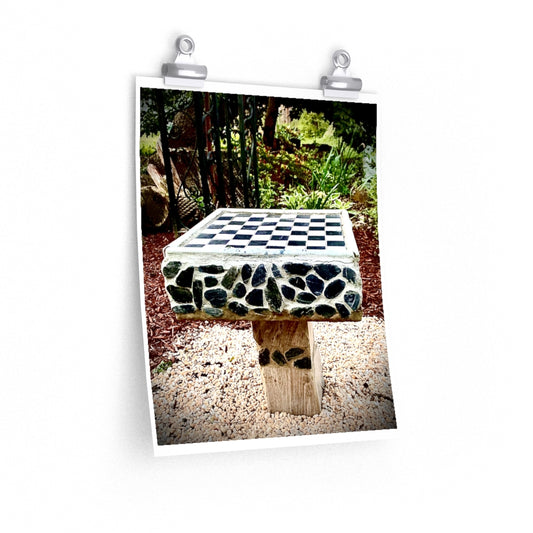 Chess Board - Premium Matte poster