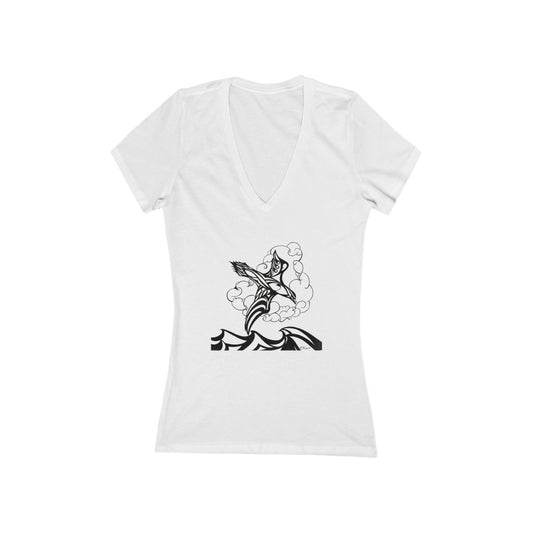"The Hunter" - Women's Jersey Short Sleeve V-Neck Tee