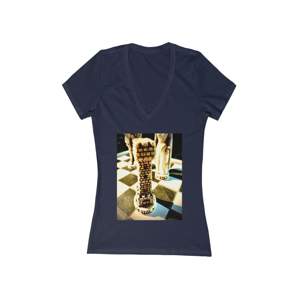 Rook - Women's Jersey Short Sleeve V-Neck Tee