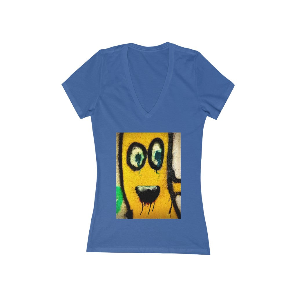 Cherry Juice Dripping - Women's Jersey Short Sleeve V-Neck Tee