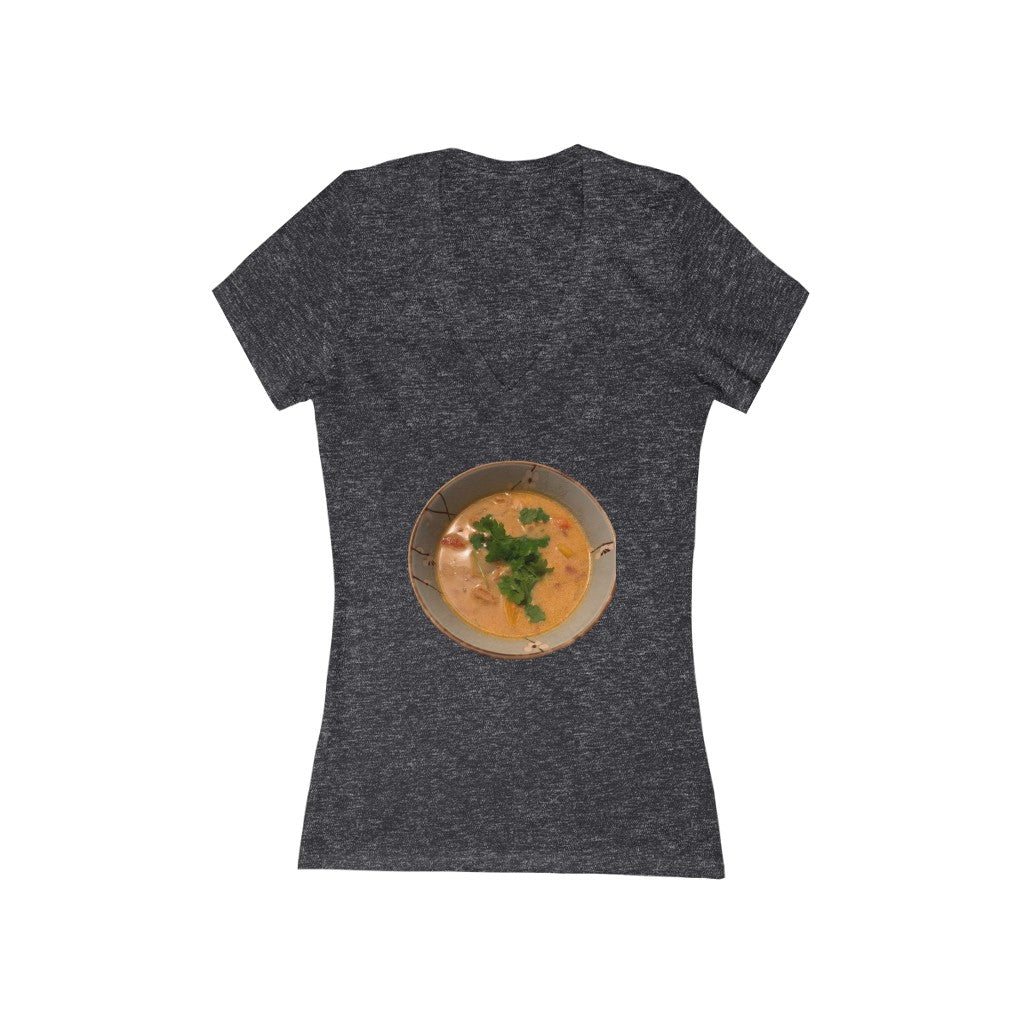 Curry - Women's Jersey Short Sleeve V-Neck Tee