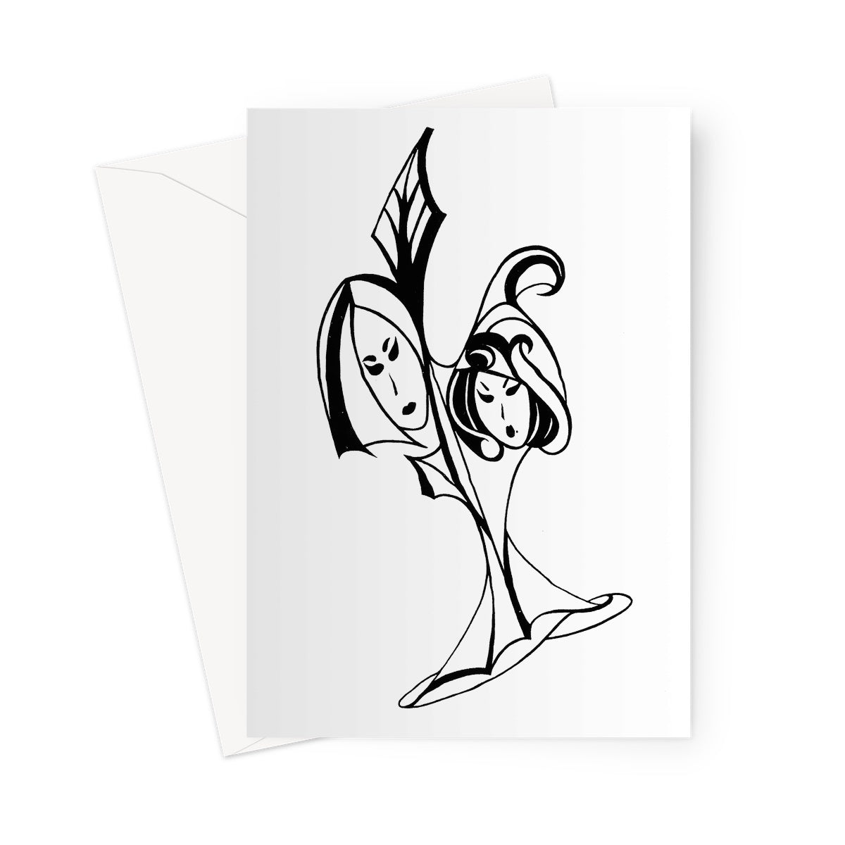 Nipponjin No Hana Greeting Card