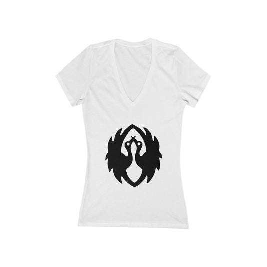 Cranes - Women's Jersey Short Sleeve V-Neck Tee