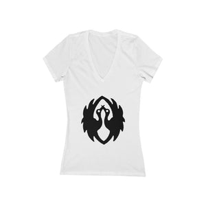 Cranes - Women's Jersey Short Sleeve V-Neck Tee