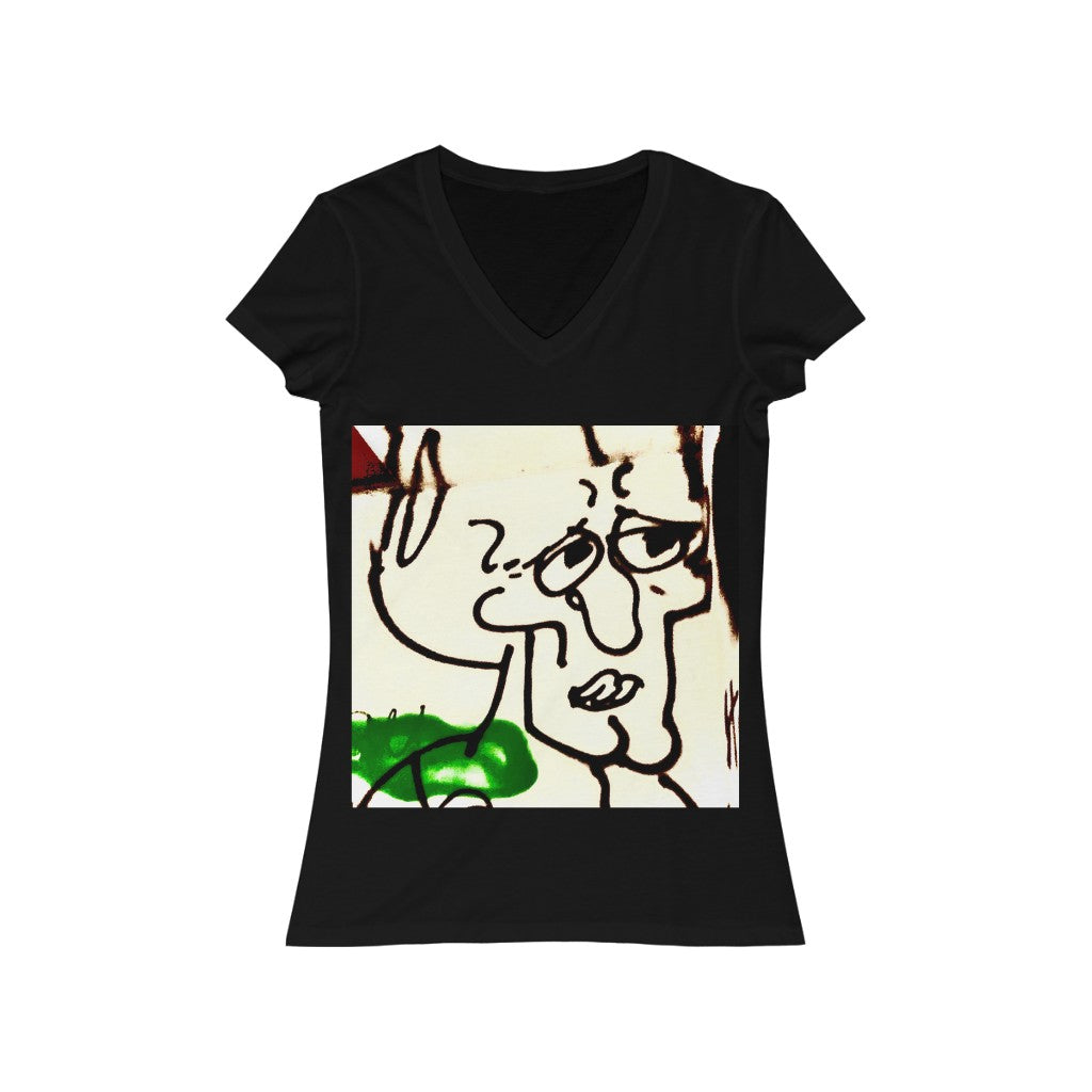 Chin - Women's Jersey Short Sleeve V-Neck Tee