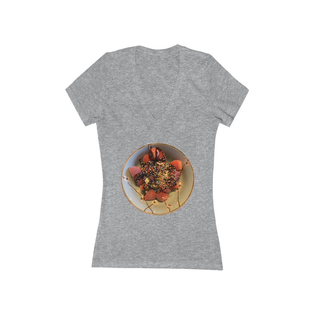 A Child's Delight - Women's Jersey Short Sleeve V-Neck Tee