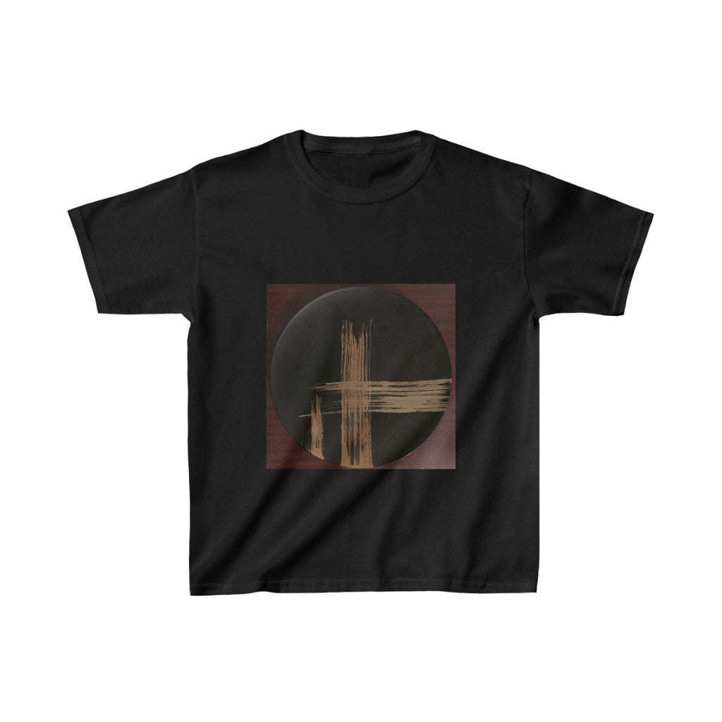 Black Plate with Gold Streaks - Kids Heavy Cotton™ Tee