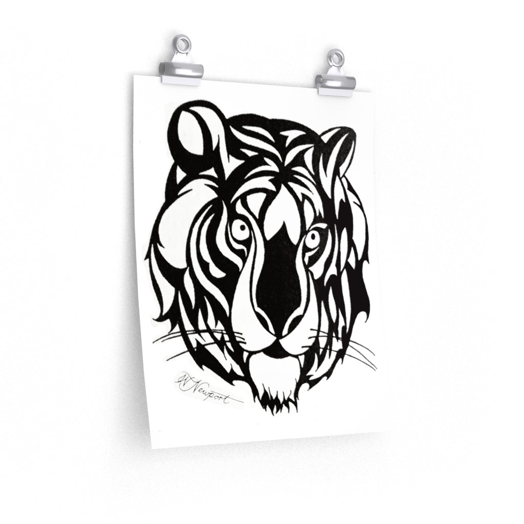 "Bengal Tiger Head" - Premium Matte poster