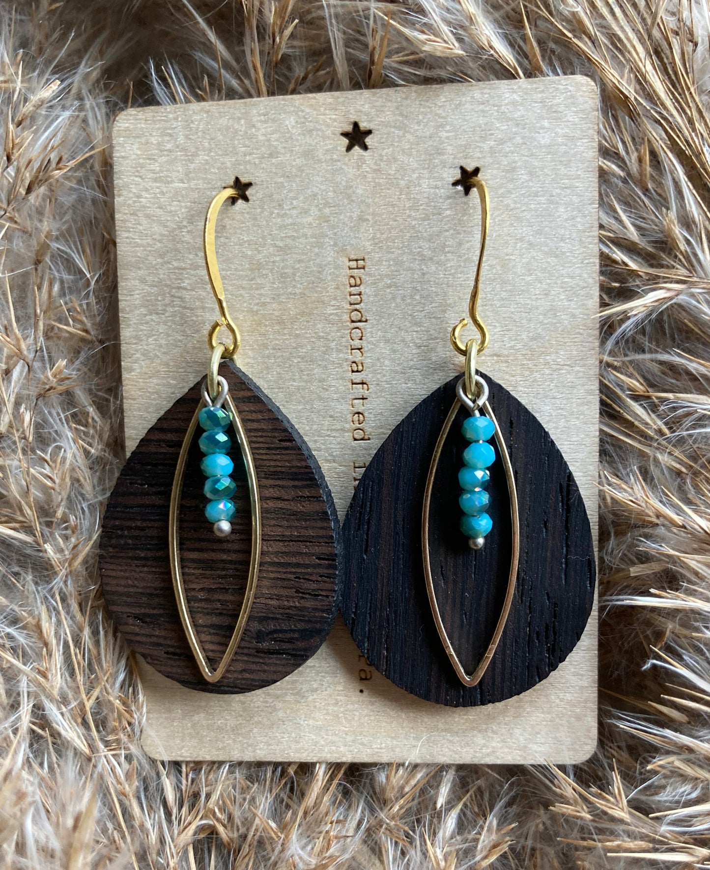 Exotic African Wood Teardrop