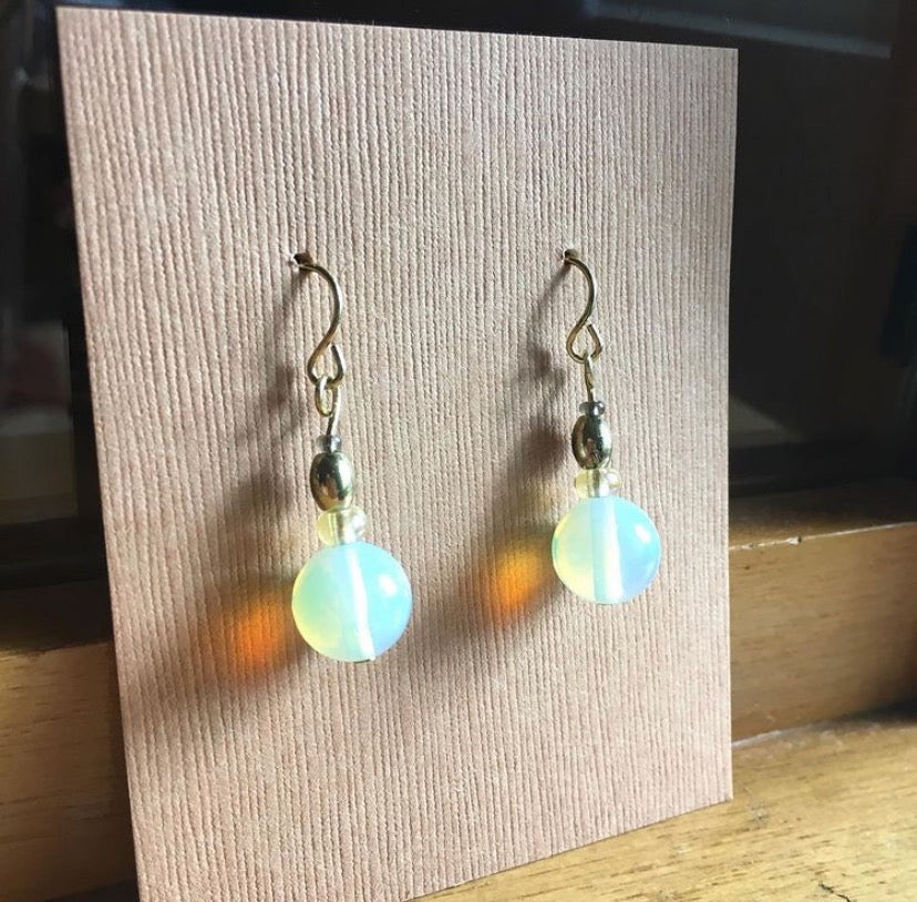 Moonstone earrings