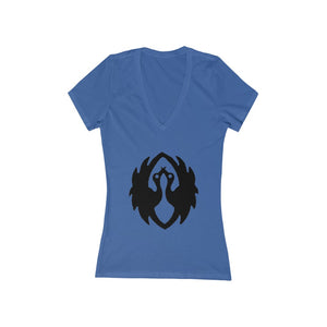 Cranes - Women's Jersey Short Sleeve V-Neck Tee