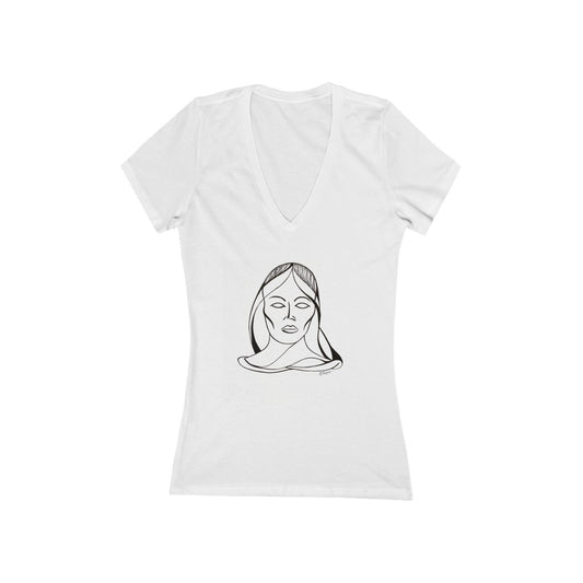 "Empty Soul" - Women's Jersey Short Sleeve V-Neck Tee
