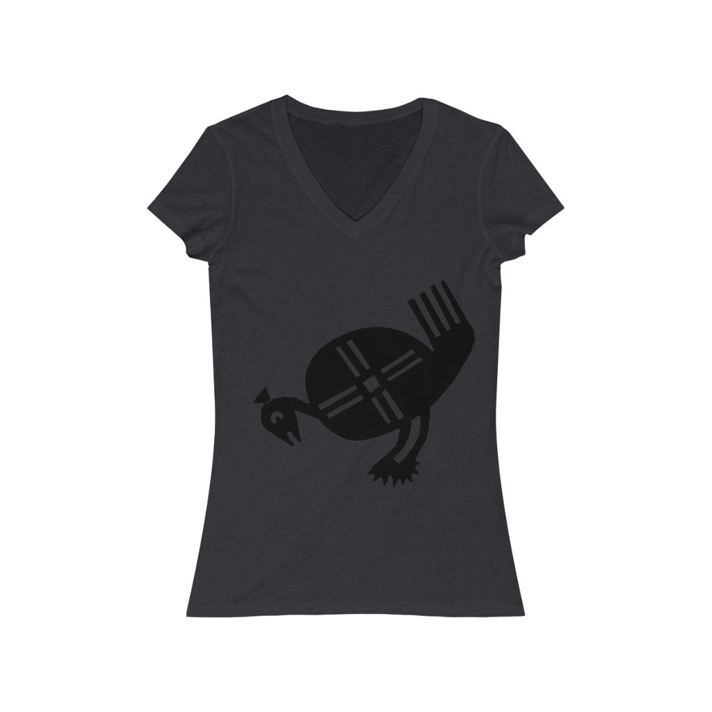 Bird From Art Room 1 - Women's Jersey Short Sleeve V-Neck Tee