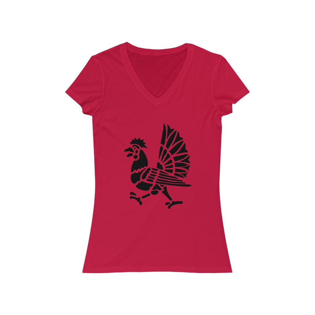 Bird 3 - Women's Jersey Short Sleeve V-Neck Tee