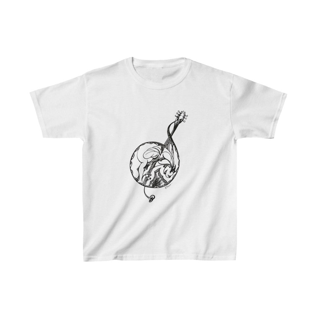 "Treble Clef Guitar Mix" - Kids Heavy Cotton™ Tee