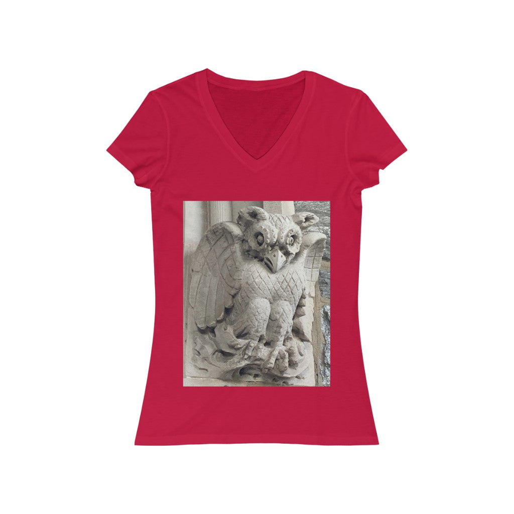 Face 4 - Women's Jersey Short Sleeve V-Neck Tee