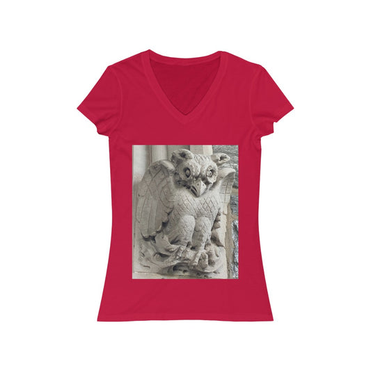 Face 4 - Women's Jersey Short Sleeve V-Neck Tee